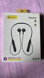 Delincol Sports Bluetooth Neckband – 20H Playtime, Noise Reduction, Flexible Earhooks for Gym & Sports