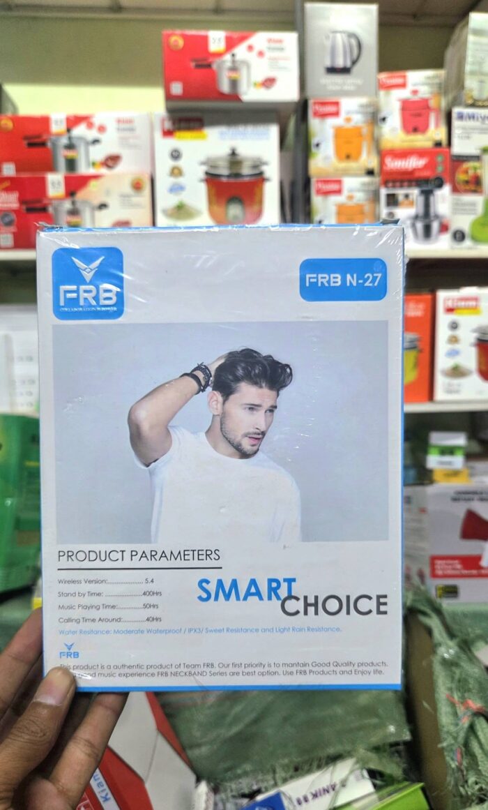 FRB Wireless Neckband – Bluetooth 5.4, 400H Standby, 40H Calling, IPX3 Waterproof - Image 2