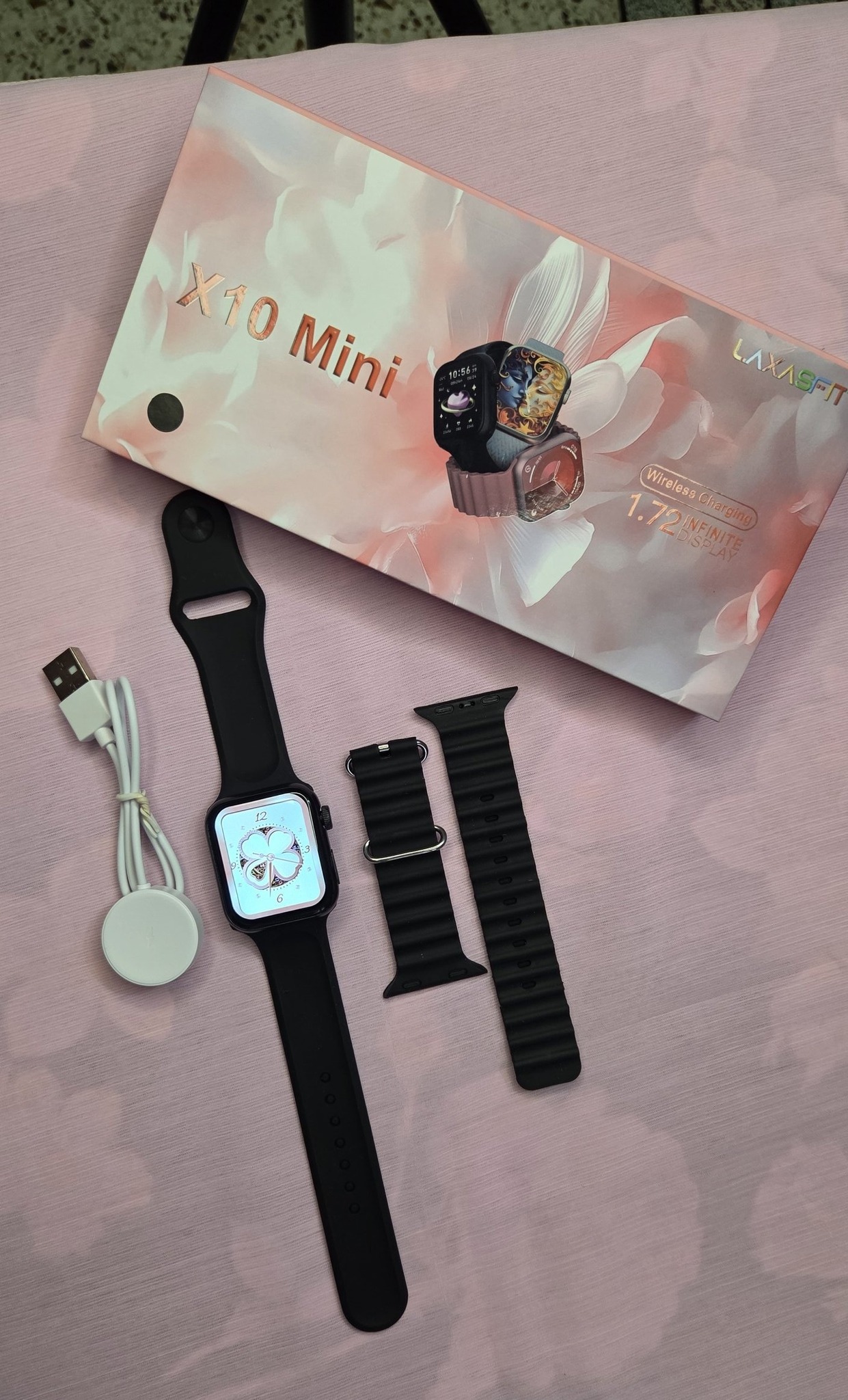 X10 Mini Smart Watch China X10 Mini Smart Watch – Fitness Tracker, Heart Rate Monitor, Bluetooth Call, Long Battery Backup - Image 1
