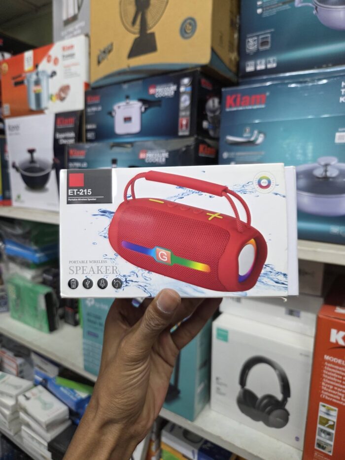 ET-215 Portable Wireless Speaker | 6000mAh Battery | 12 Hours Playtime - Image 2